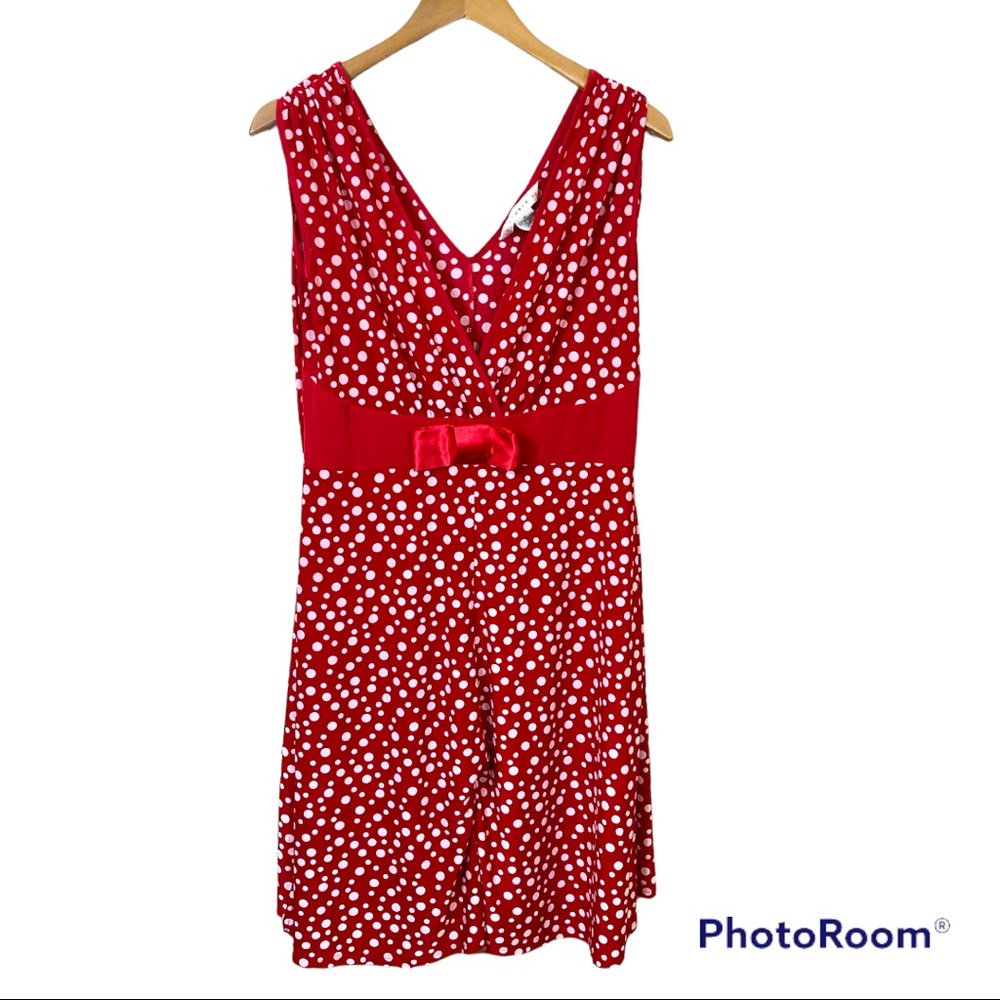 🌴$5 Red Polka Dot Dress